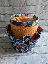 Load image into Gallery viewer, Mug Caddy - Orange and Navy Floral