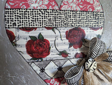 Load image into Gallery viewer, Art Canvas, 12" Patchwork Hearts Collection