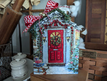 Load image into Gallery viewer, Wood House Collection, Christmas Door
