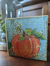 Load image into Gallery viewer, Art canvas, Grace and Gratitude Pumpkin
